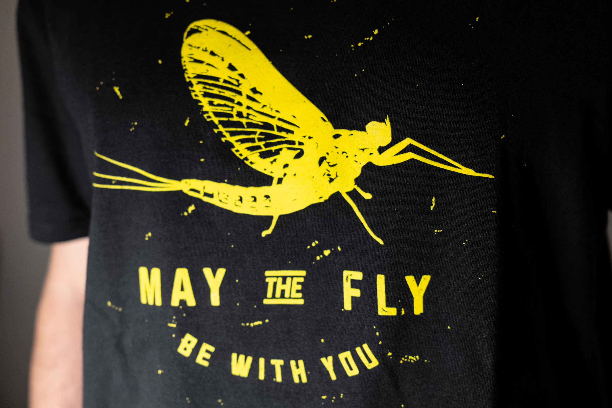 T-shirt May The Fly Be With You noir