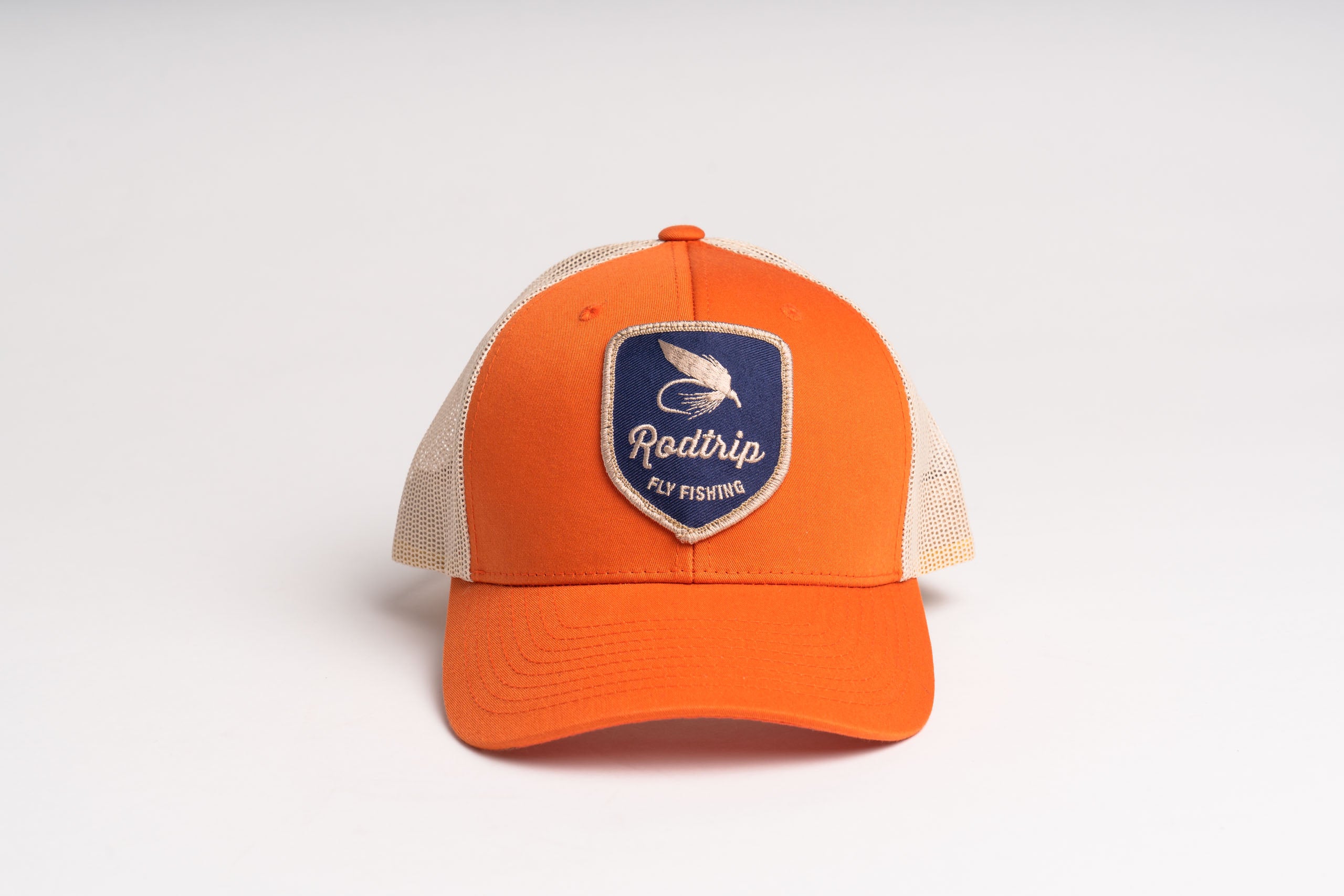 Casquette Trucker - orange/bleu