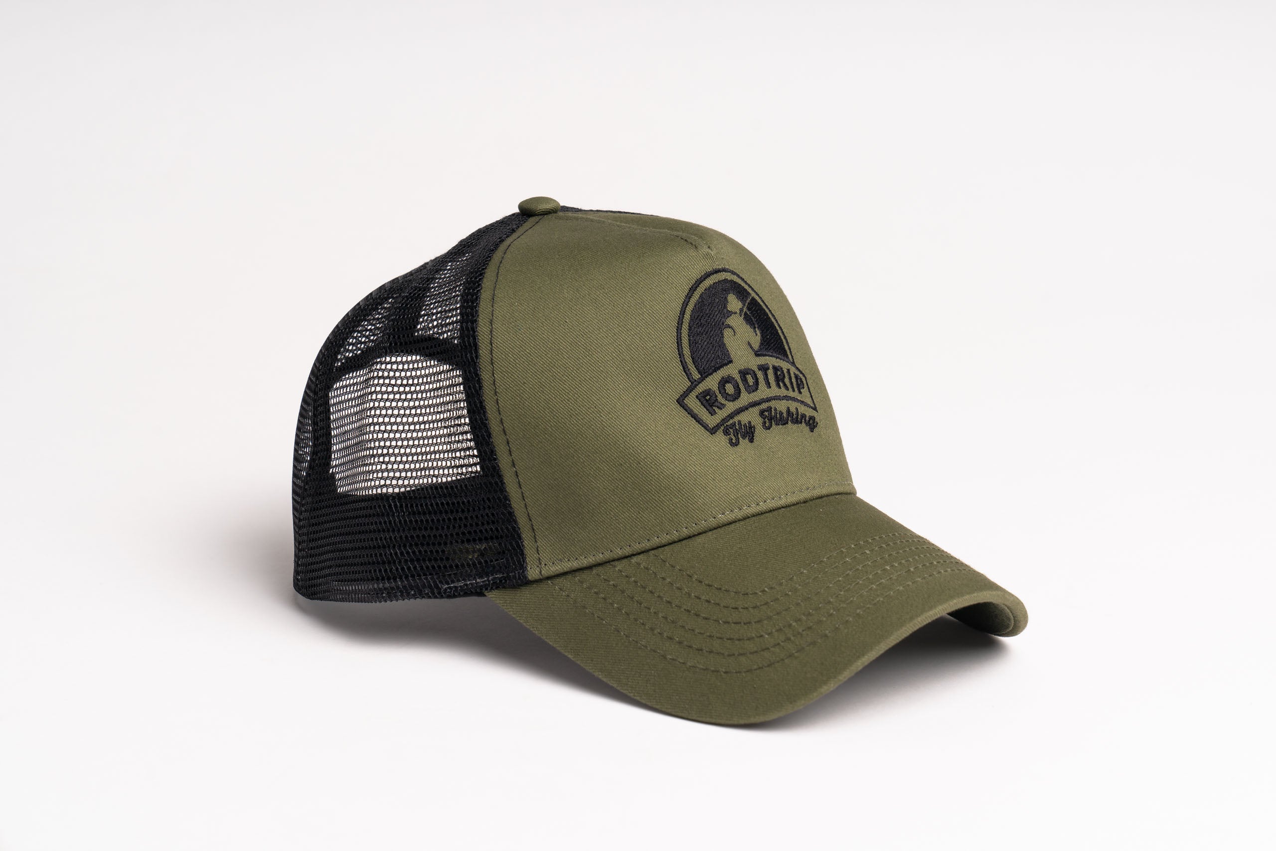 Casquette Trucker - olive/noir